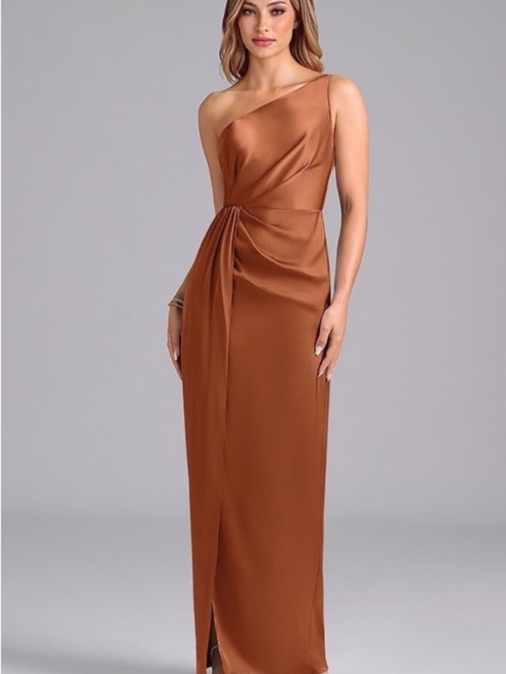 Azazie Bridesmaid Dress Copper